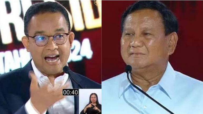 Momen Anies Baswedan Tahan Tawa Saat Prabowo Setujui Sebagian Pernyataannya dalam Debat Capres