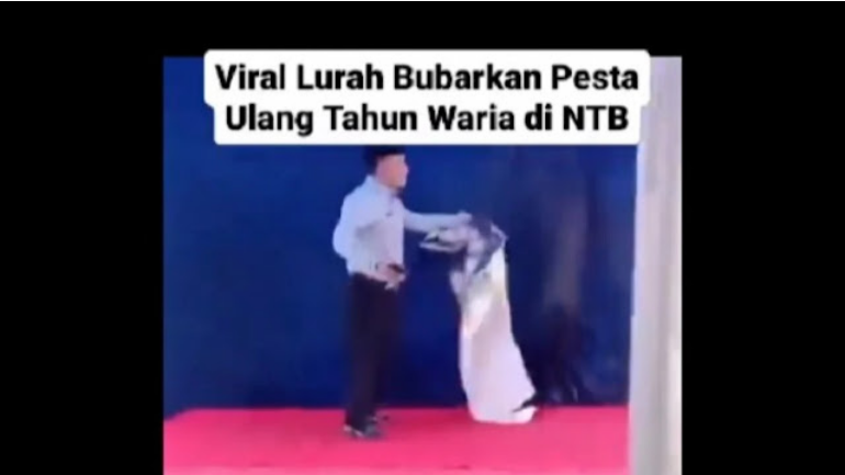 Viral!! Video Detik-detik Lurah Ngamuk Bubarkan Pesta Ulang Tahun Waria