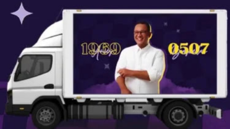 Usai Videotron, Suporter Capres Anies Baswedan Bakal Hadirkan Truk Layar LED Keliling, Netizen: Semoga Enggak Kena Tilang