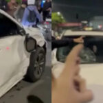 Viral! Esek-esek dalam Mobil Sambil Nyopir Lalu Kecelakaan, Pengendara Diolok-olok Warga