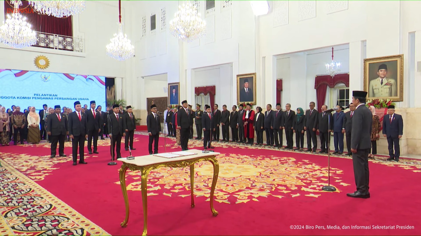 Presiden Jokowi Lantik Sembilan Anggota KPPU Periode 2024-2029