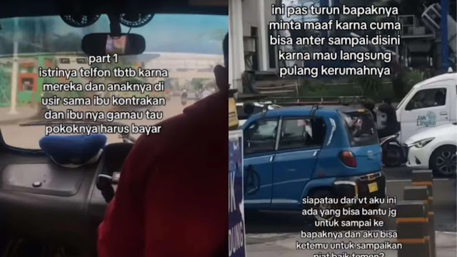 Viral! Video Sopir Bajaj Nangis di Jalan Usai Dengar Kabar Istri Diusir dari Kontrakan