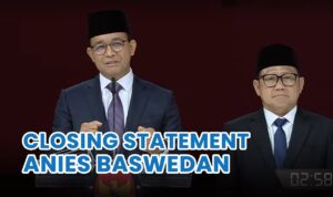Closing Statement Debat Pamungkas Pilpres 2024, Anies Baswedan: Sura Dira Jayaningrat Lebur Dening Pangastuti'
