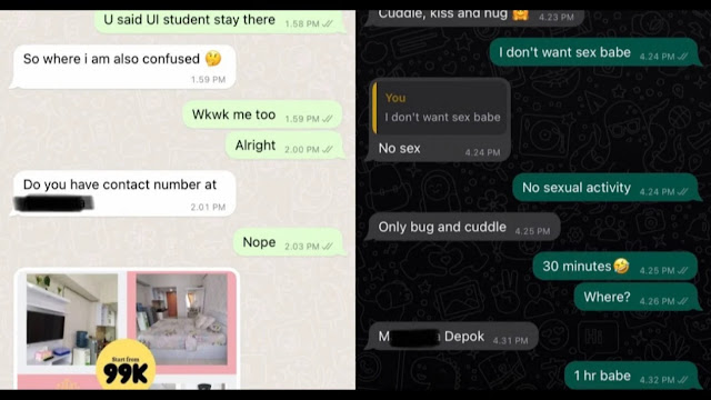 Viral! Heboh, Mahasiswa UI Ini Kegep Gonta Ganti Cewe hingga Ajak Ngamar di Apartemen Kota Depok