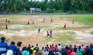 Pemkab Muba Bangunkan Stadion Mini di Lalan, Disambut Antusias Warga