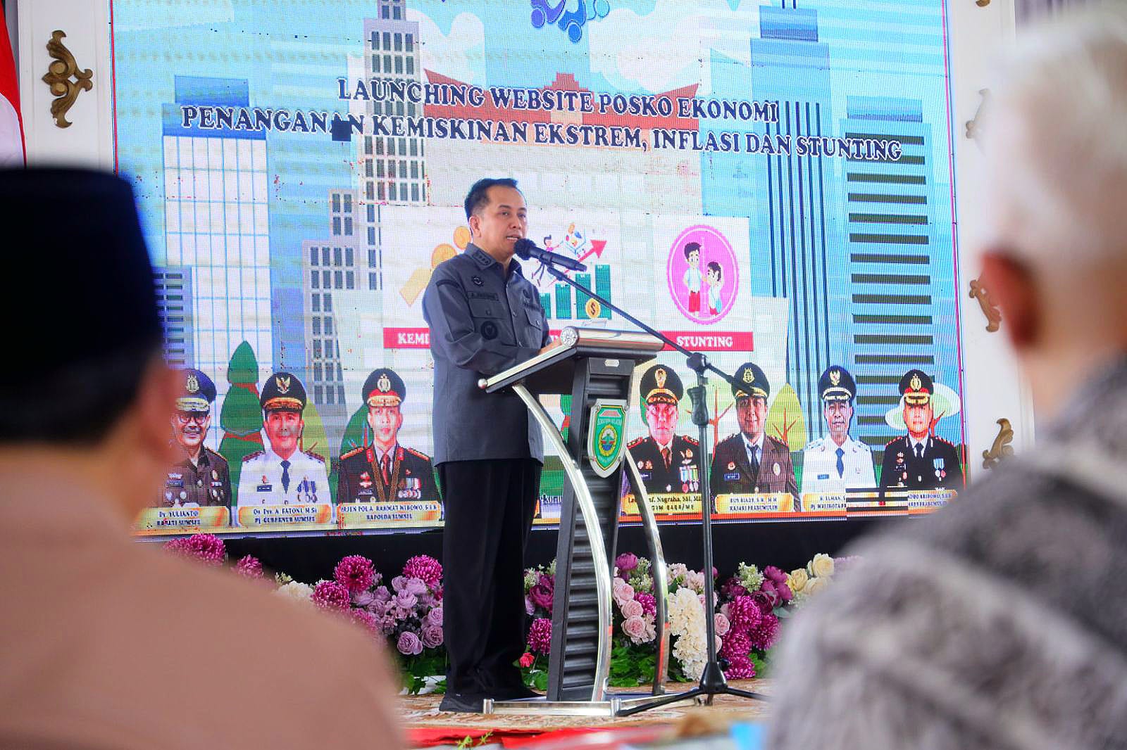 Pj Gubernur Sumsel Launching Website Posko Ekonomi di Kota Prabumulih
