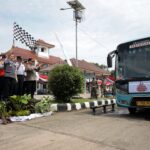 Pemprov Sumsel Lepas Keberangkatan 17 Armada Bus Angkutan Mudik Gratis dari Terminal Alang-alang Lebar Palembang
