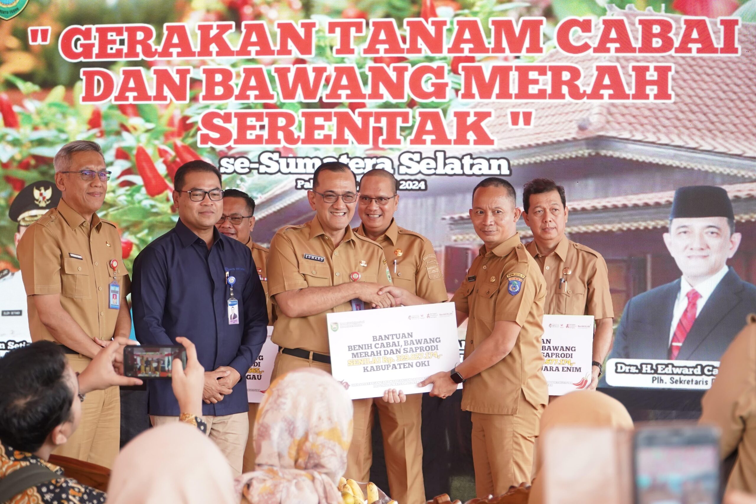 Serius Tekan Laju Inflasi, Pemprov Sumsel Launching Gerakan Tanam Cabai dan Bawang Merah Serentak