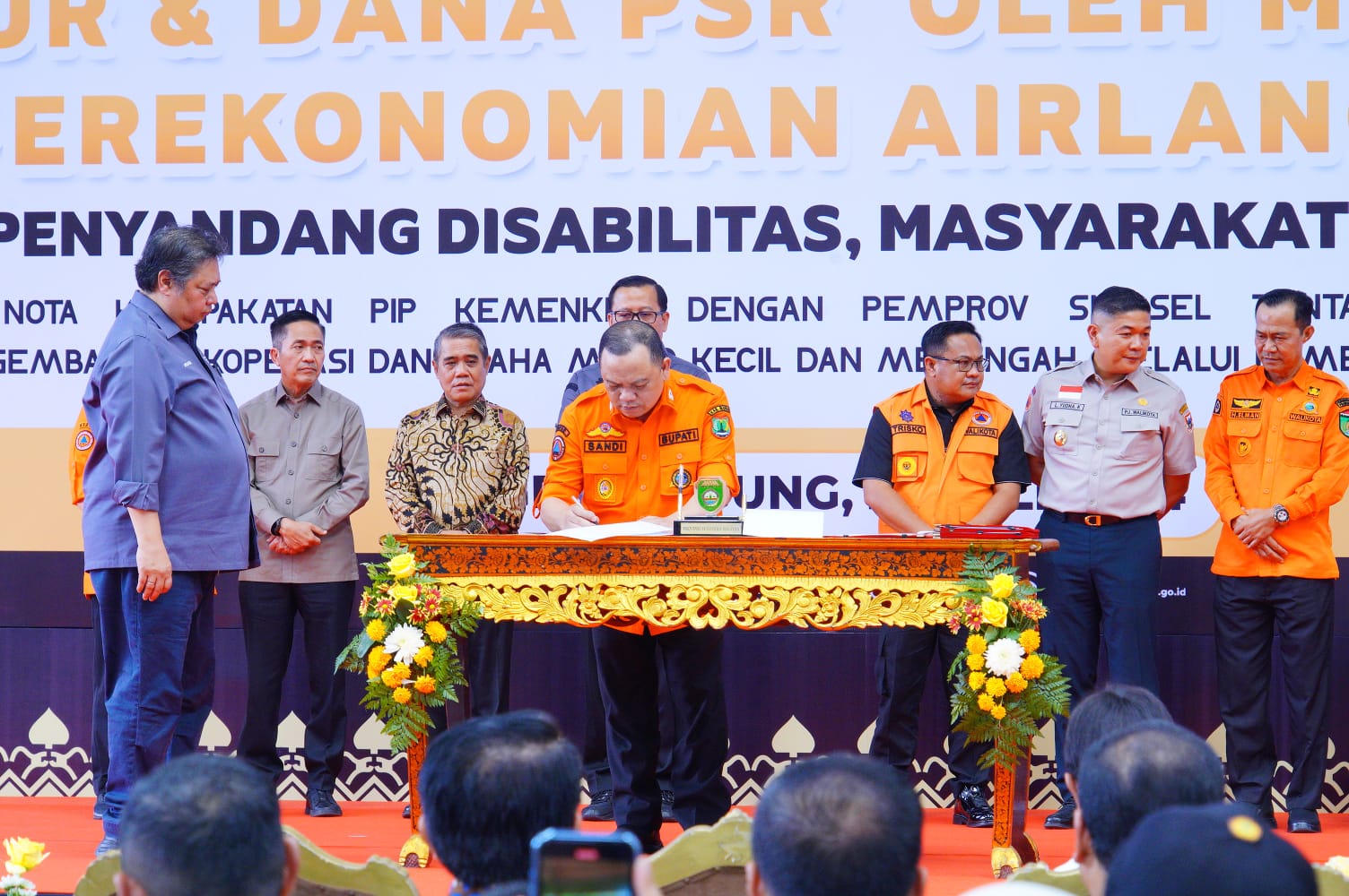 Pj Bupati Muba Sandi Fahlepi Ikuti Apel dan Simulasi Karhutla Sumsel Tahun 2024