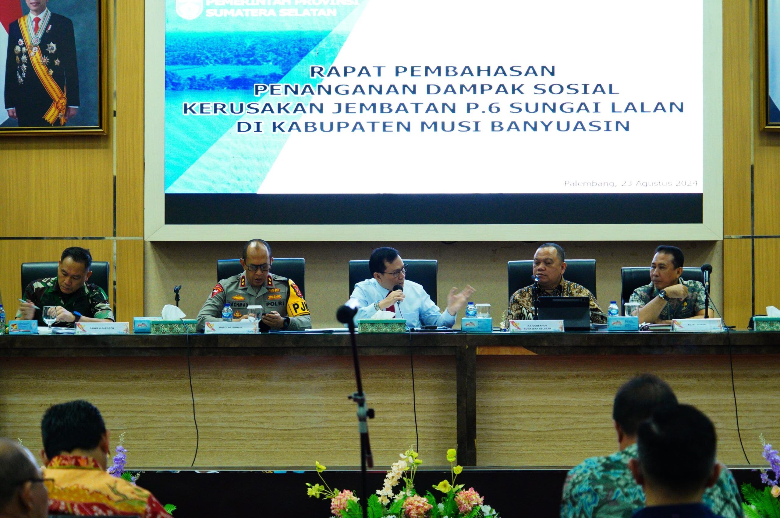 Kumpulkan Perusahaan Terkait, Desak Percepatan Perbaikan Jembatan P6 Lalan Muba