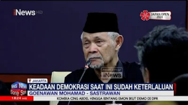 Goenawan Mohamad Serukan Revolusi dan Bubarkan DPR!!