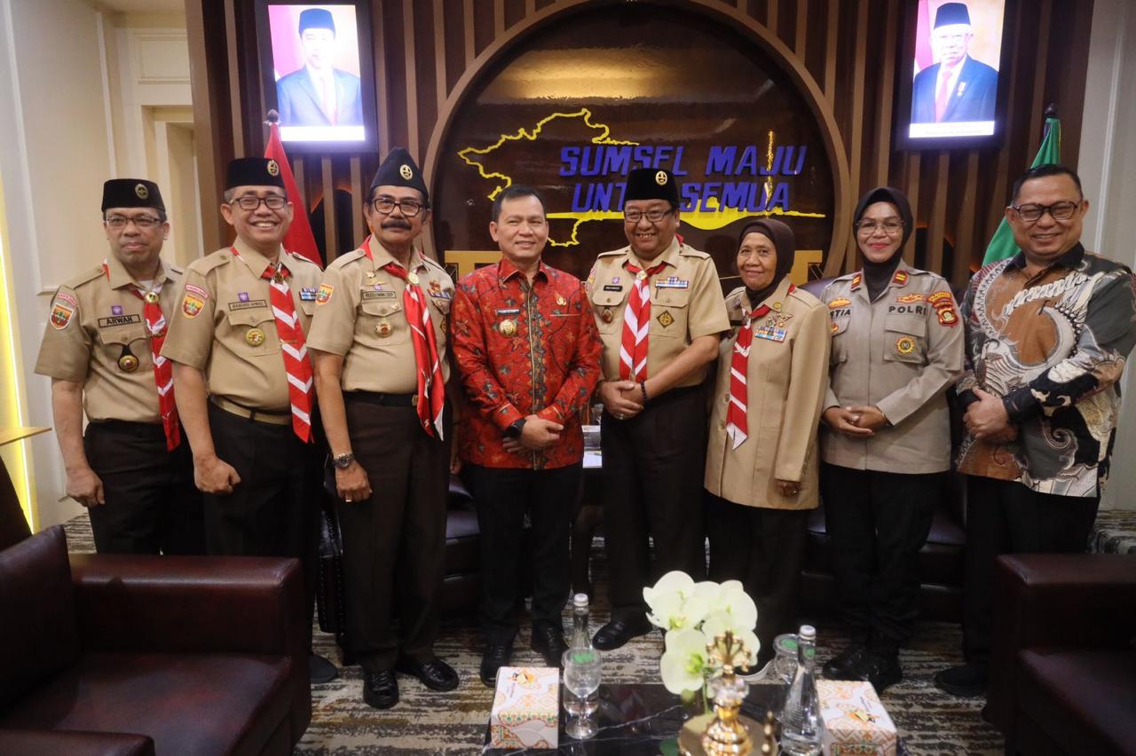 Pj Gubernur  Elen Setiadi Dukung  Digelarnya Apel Besar HUT Ke-63 Gerakan Pramuka Se-Sumsel