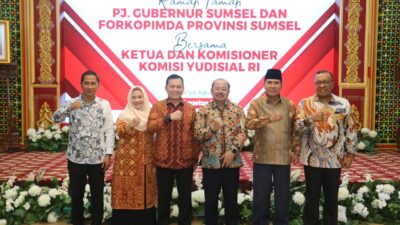 Ko Pj Gubernur Elen Perkuat Sinergitas dengan Komisi Yudisial RI Dukung Upaya Penegakan Hukum di Wilayah Sumsel 