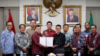 Pj Gubernur Elen Setiadi Tandatangani Deklarasi Final Dokumen Materi Teknis Muatan Perairan Pesisir (RZWP-3K) Sumsel