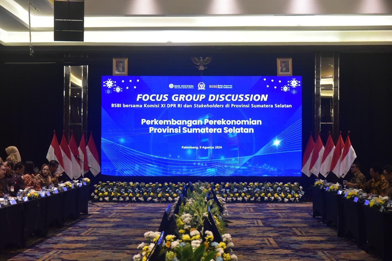 FGD Bersama Komisi XI DPR RI dan BSBI, Pj Gubernur Elen Sebut Pertumbuhan Ekonomi Sumsel Tertinggi di Sumatera 