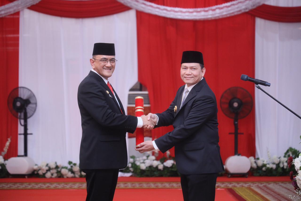 Pj Gubernur Sumsel Elen Setiadi Resmi Lantik Edward Candra Sebagai Sekda Sumsel Definitif