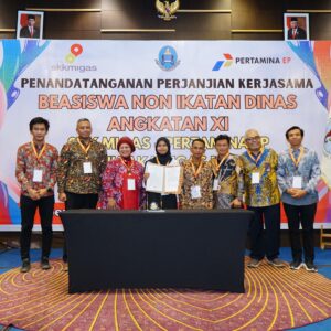 Penandatanganan Perjanjian Beasiswa Politeknik Akamigas Palembang dan Pertamina Hulu Rokan Zona 4