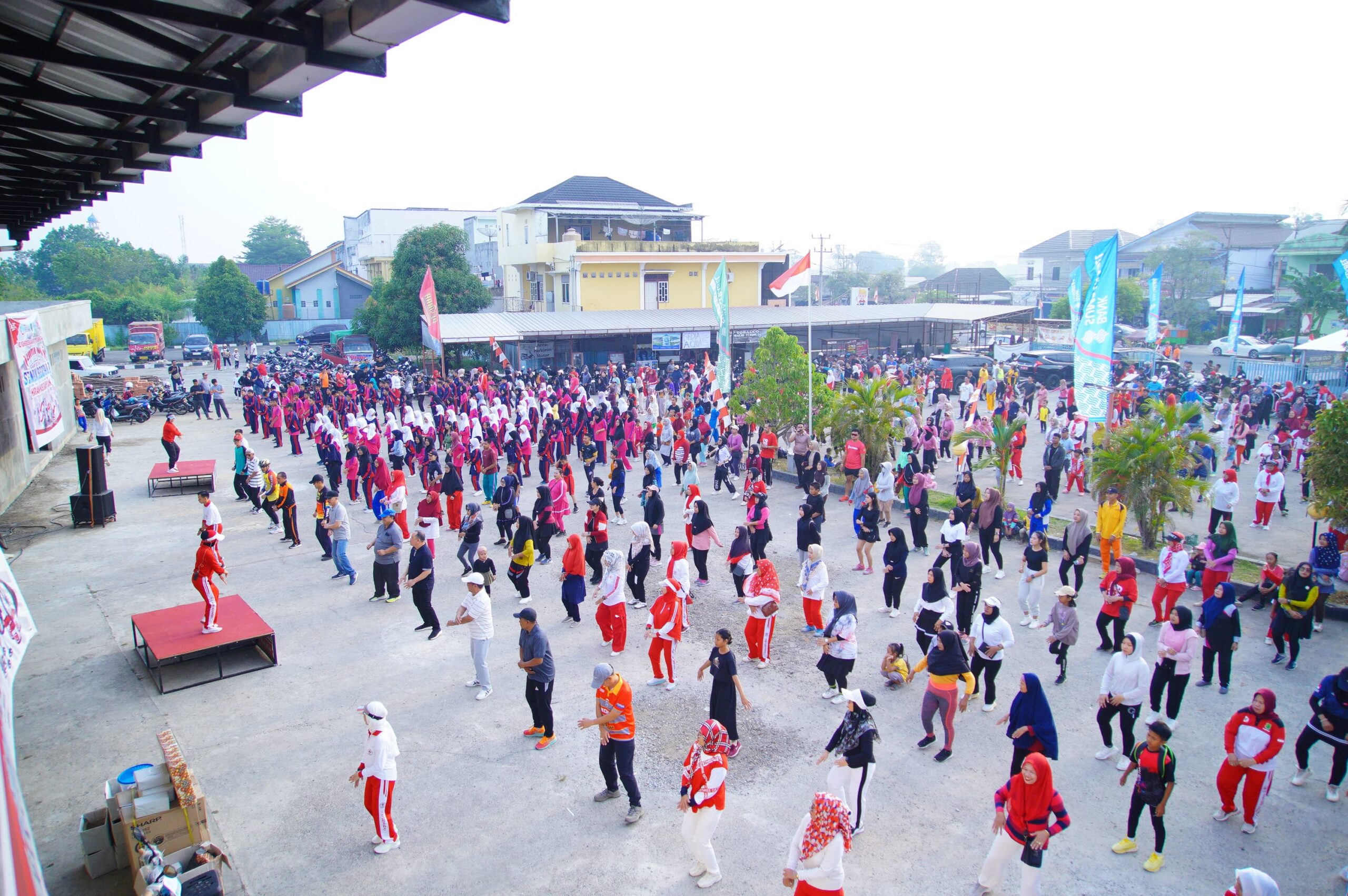 Penuh Keramaian dan Bertabur Doorprize, Senam Bersama Masih Dalam Rangka HUT ke-79