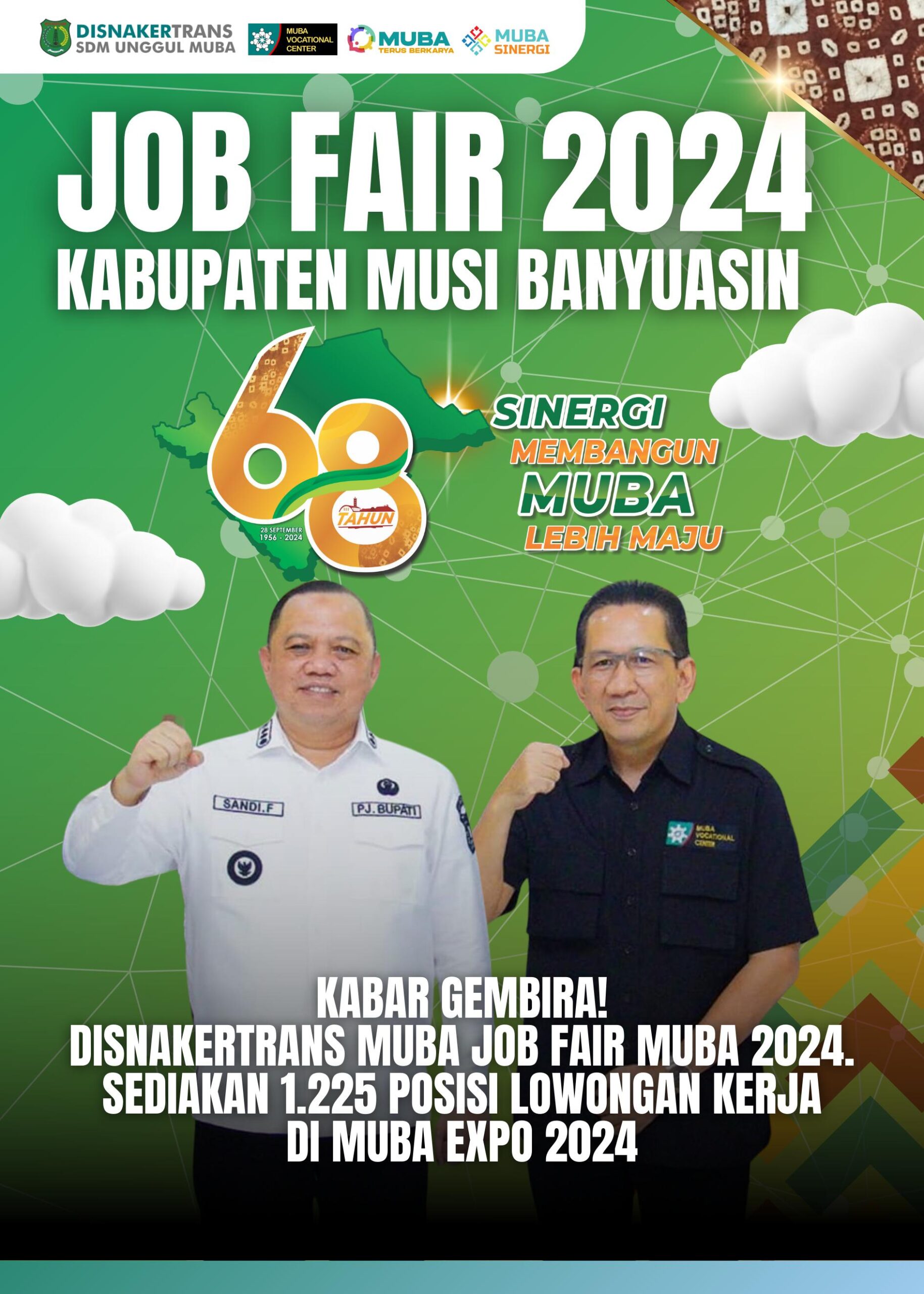 Disnakertrans Muba Sediakan 1.225 Posisi Lowongan Kerja di Muba Expo 2024