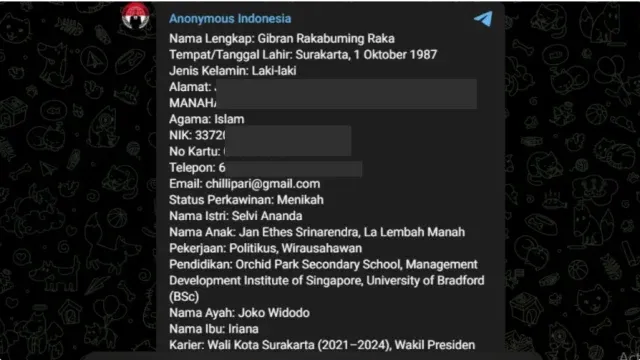
Nomor HP Gibran Dibocorkan Anonymous, Netizen Iseng Cari di Getcontact dan Login Fufufafa: Real Sih Kayaknya!