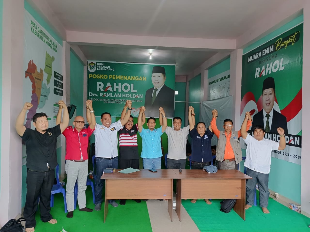 Cabut Dukungan HNU-LIA, Kini 7 Parpol Dukung Paslon RAPI pada Pilkada 2024 Kabupaten Muara Enim