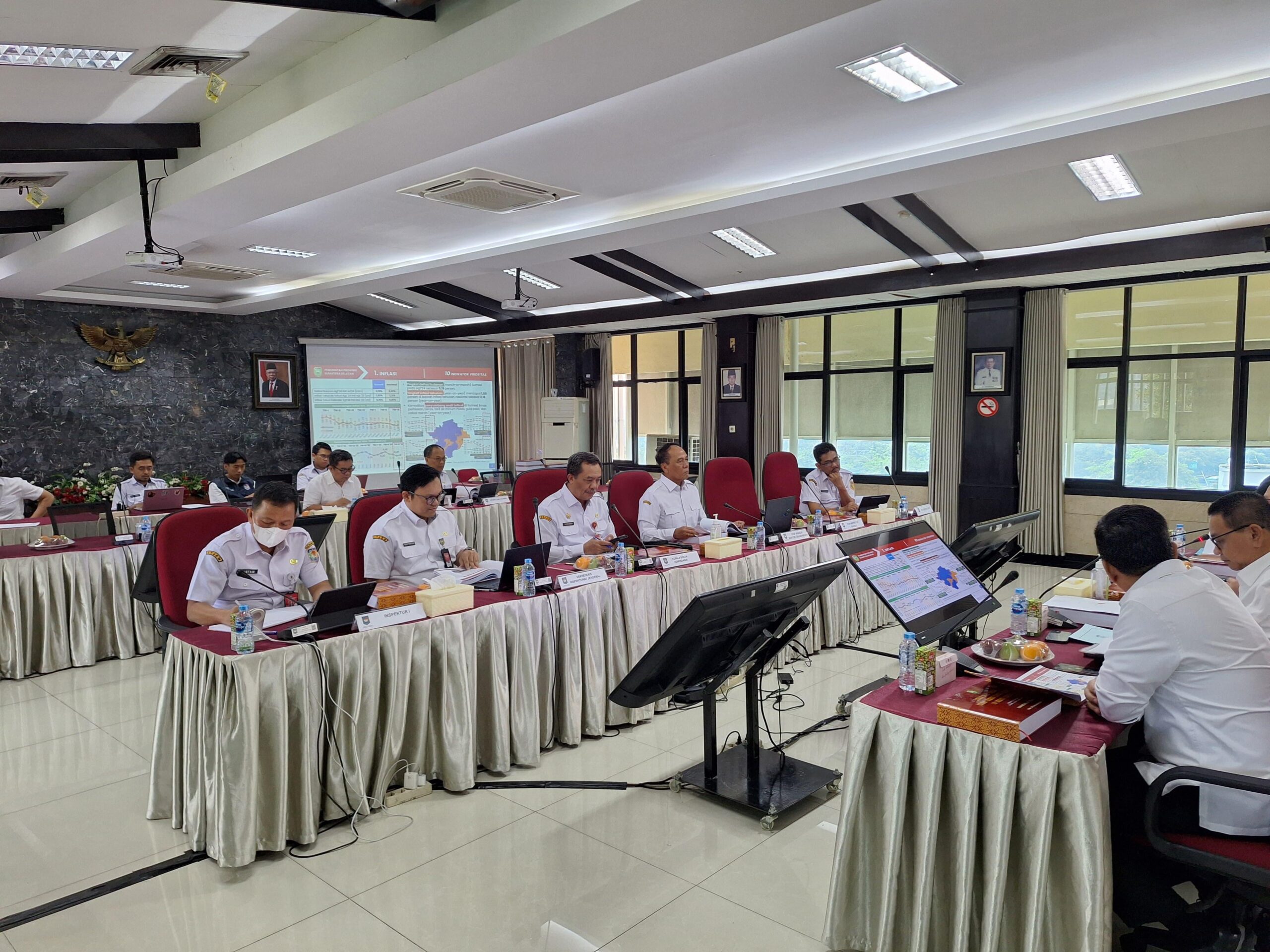 Pj Gubernur Sumsel Paparkan 10 Indikator Capaian Kinerja Triwulan I Diapresiasi Tim Evaluasi Kemendagri