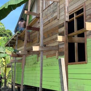 Jelang Penutupan TMMD 122 Kodim 0914/TNT rehab RTLH Rumah Pak Gatot Nyaris Selesai