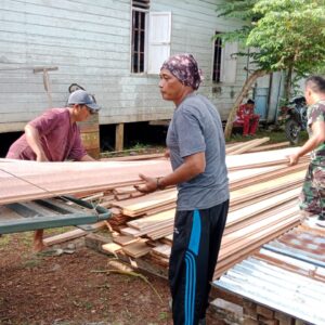 Satgas TMMD 122 Kodim 0914/TNT Terus Melaju Mobilisasi Percepatan Rehabilitasi