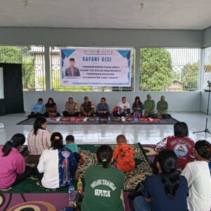 Bersama Ibu Persit Satgas TMMD Menghadiri Pendampingan Safari Gizi Dalam Penurunan Stunting