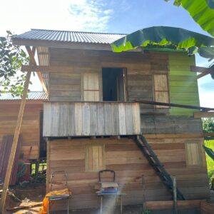 RTLH Program TMMD 122 Kodim 0914/TNT Milik Bapak Yanto Sudah Mencapai 98 Persen Pengerjaan