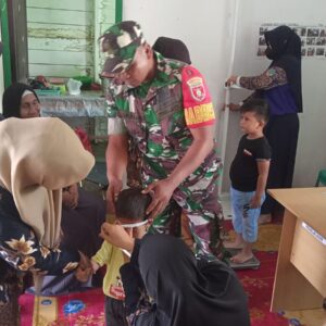 Satgas TMMD 122 Melaksanakan Pendampingan Posyandu Balita Satgas TMMD 122 Melaksanakan Pendampingan Posyandu Balita
