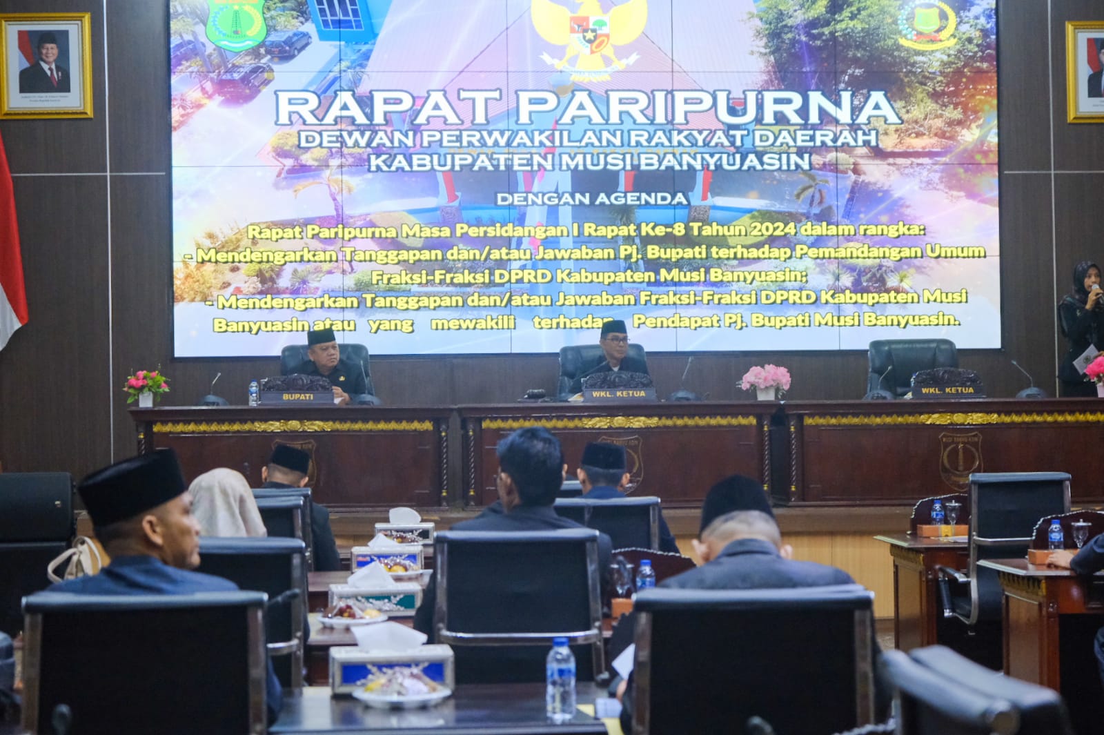 Pj Bupati H Sandi Sampaikan Tanggapan Terhadap Pemandangan Umum Fraksi-Fraksi DPRD Muba