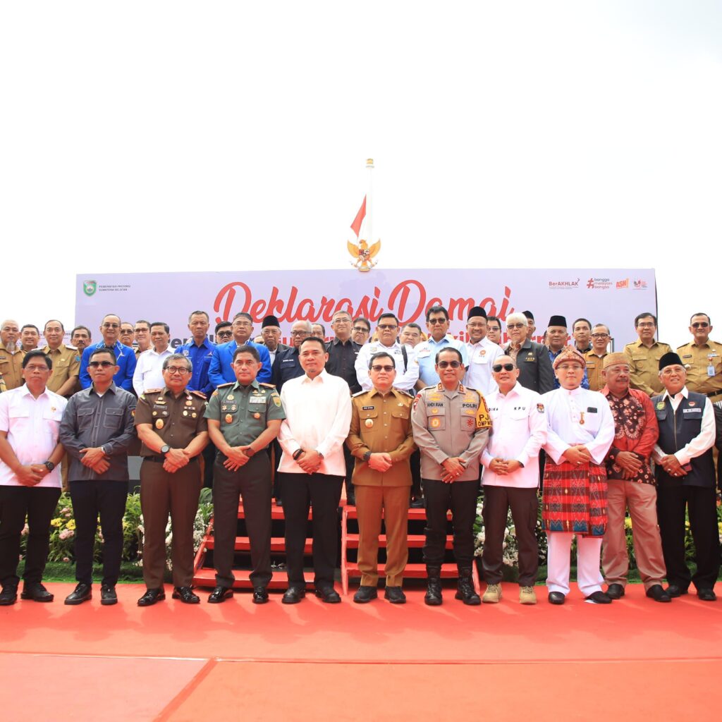 Deklarasi Damai Pilkada Serentak 2024 di Provinsi Sumsel