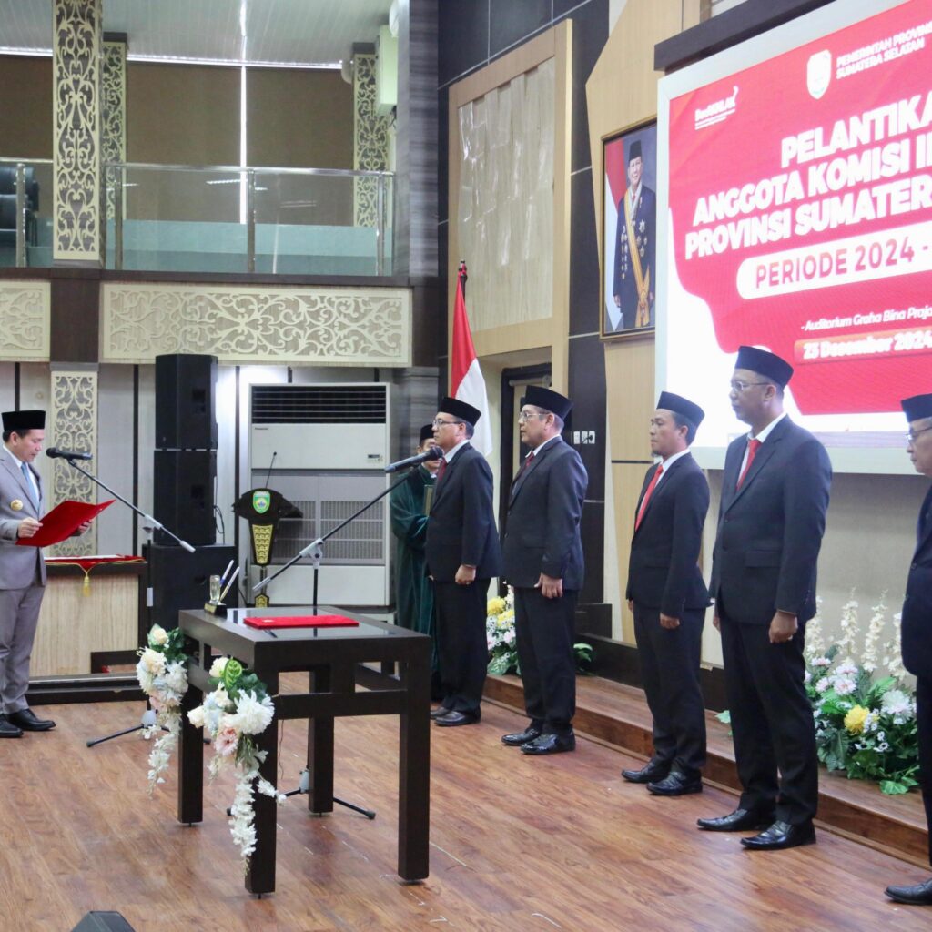 Pelantikan  Anggota Komisi Informasi Provinsi Sumsel Periode 2024-2028 