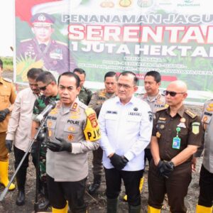 Dukung Program Nasional; Penanaman Jagung Serentak Satu Juta Hektar di Ogan ILir Provinsi Sumsel