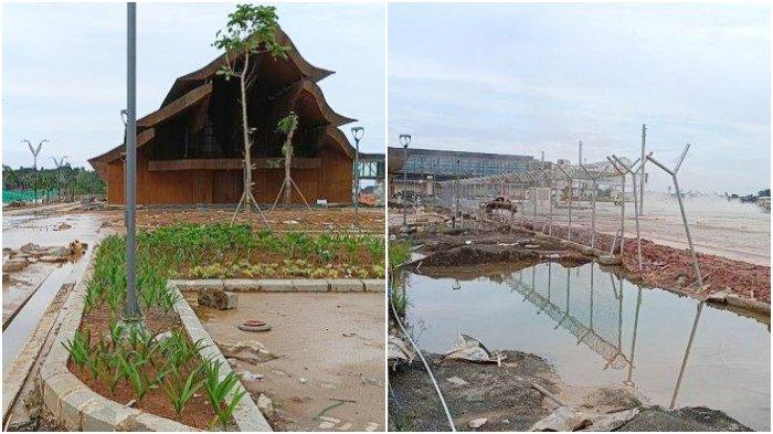 Viral! Video Bandara VVIP Ibu Kota Nusantara Terendam Banjir