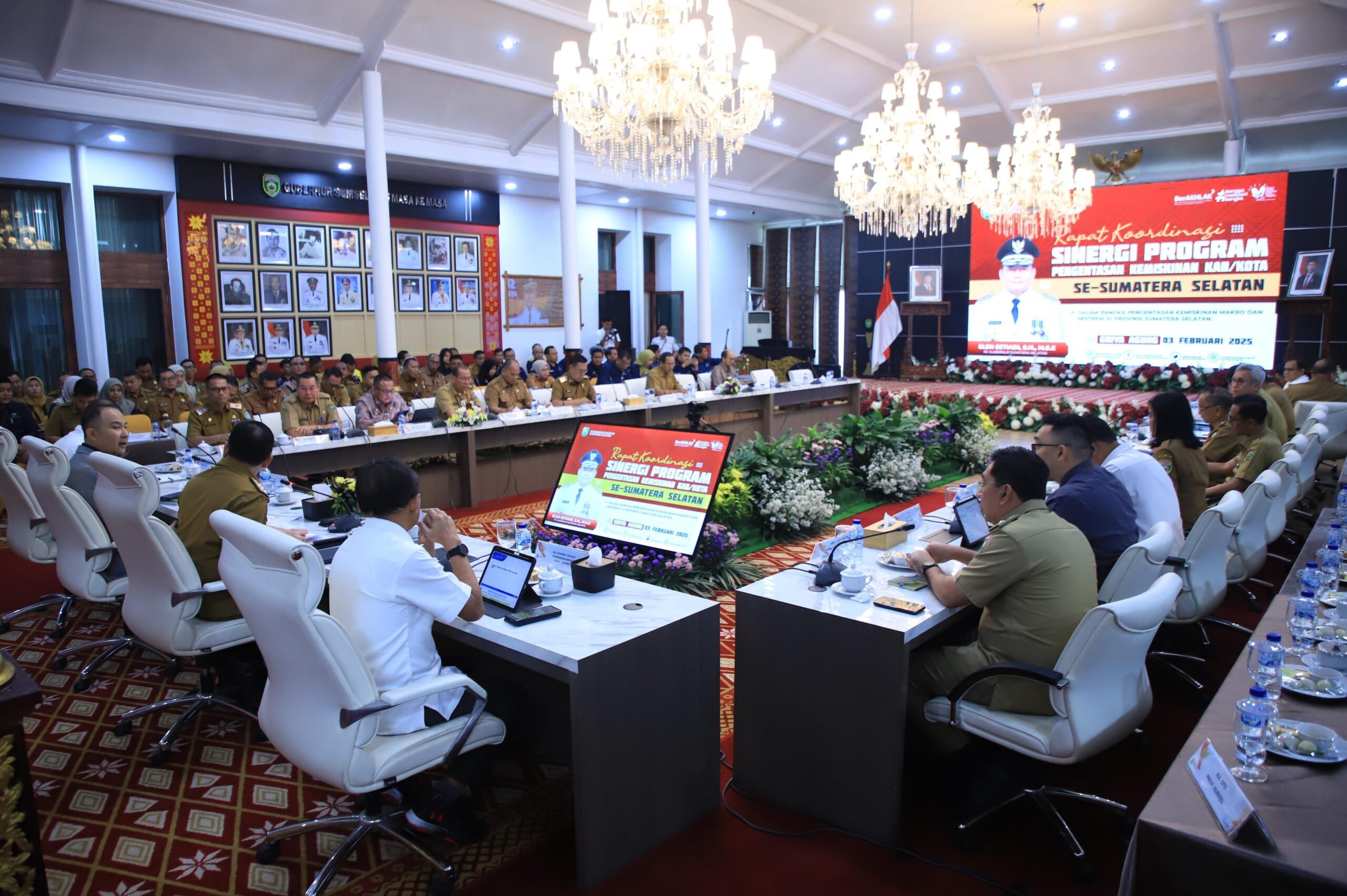 Rakor Sinergi Program Pengentasan Kemiskinan Kabupaten dan Kota se Sumsel