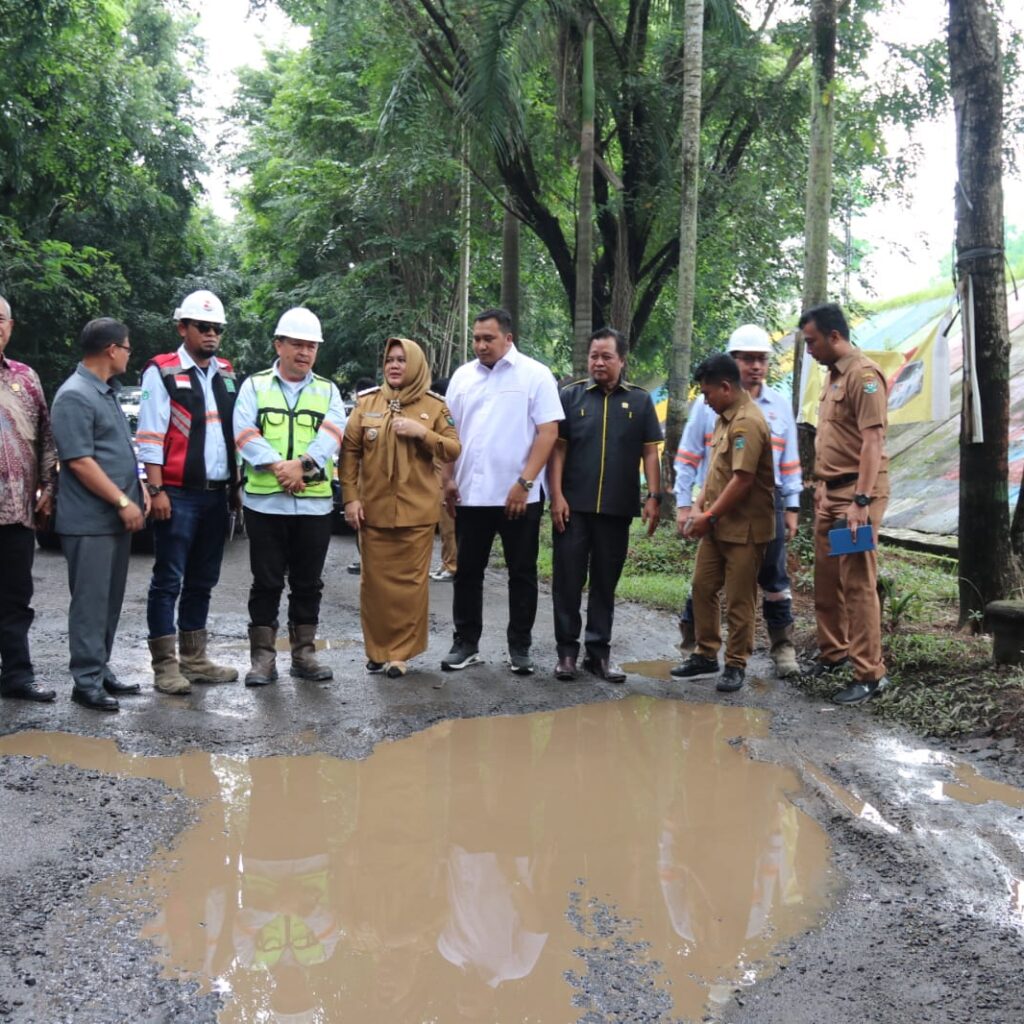 Wakil Bupati Muara Enim Cek Jalan Rusak dan Desak Perusahaan Batubara Segera Perbaiki