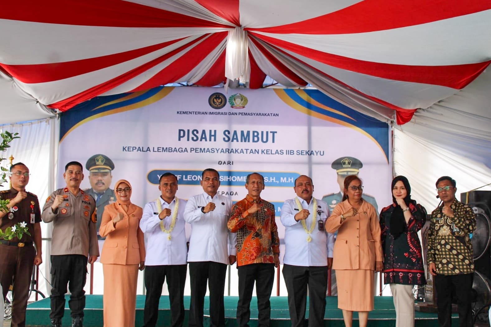 Pisah Sambut Kalapas Kelas II B Sekayu, Musi Banyuasin