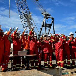 Dukung Kegiatan Pengeboran Sumur SA-3NF, Kepala SKK Migas Saksikan Langsung Spud in di Lapangan