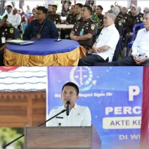 Bupati Panca Wijaya Akbar Menghadiri Kunjungan Kerja Kepala Kejaksaan Tinggi Negeri Sumsel di Kantor Kejaksaan Negeri Ogan Ilir