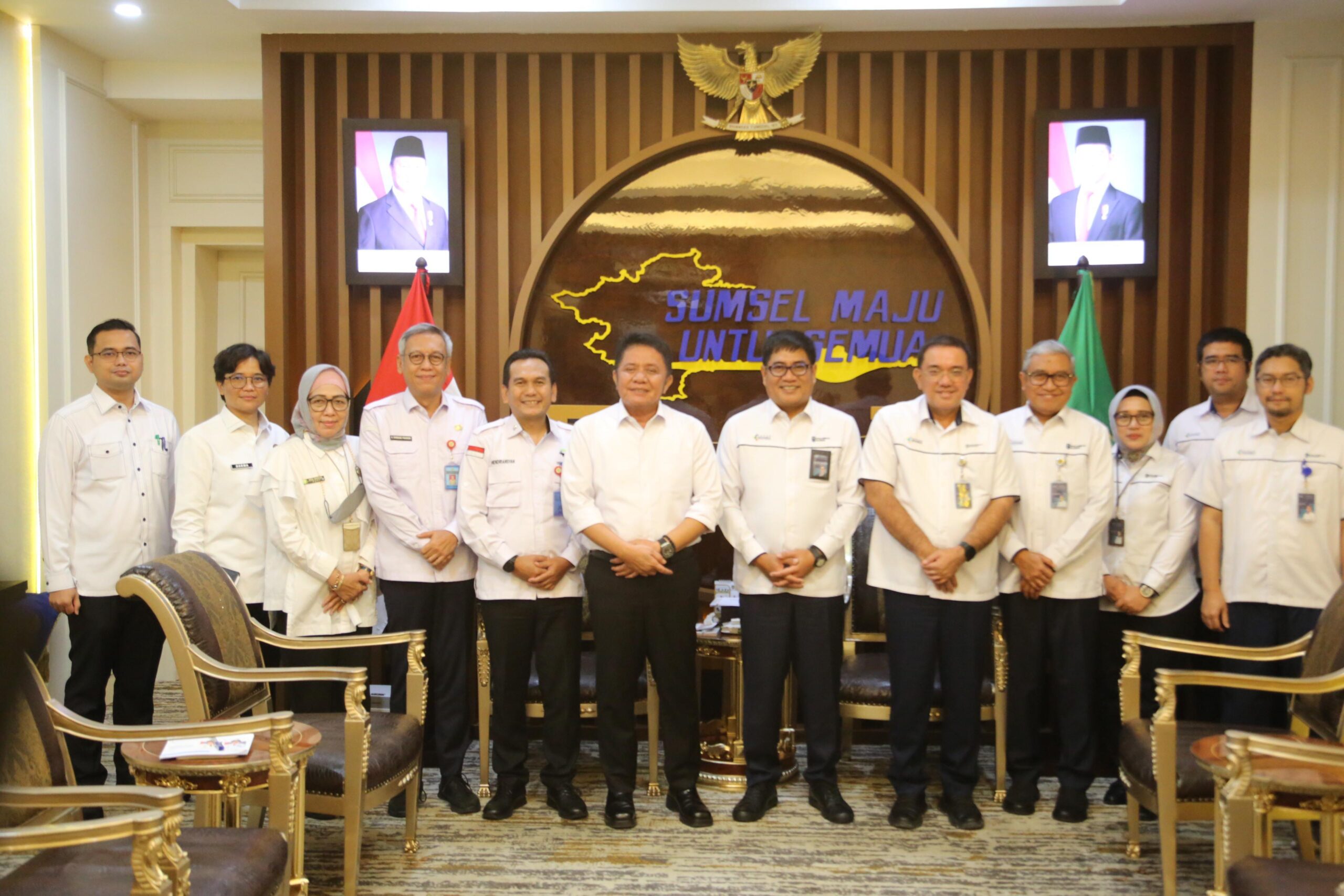 Gubernur Sumsel Herman Deru Terima Kunjungan Dirut PT. Pusri dan Jajaran Direksi