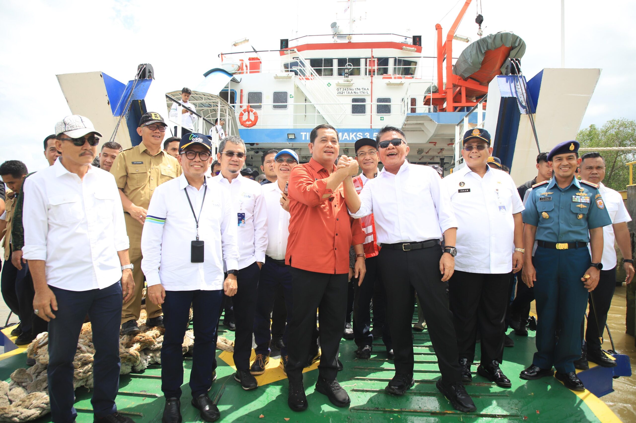 Gubernur Sumsel Herman Deru Resmikan Operasional Angkutan Penyeberangan KMP Puteri Leanpuri