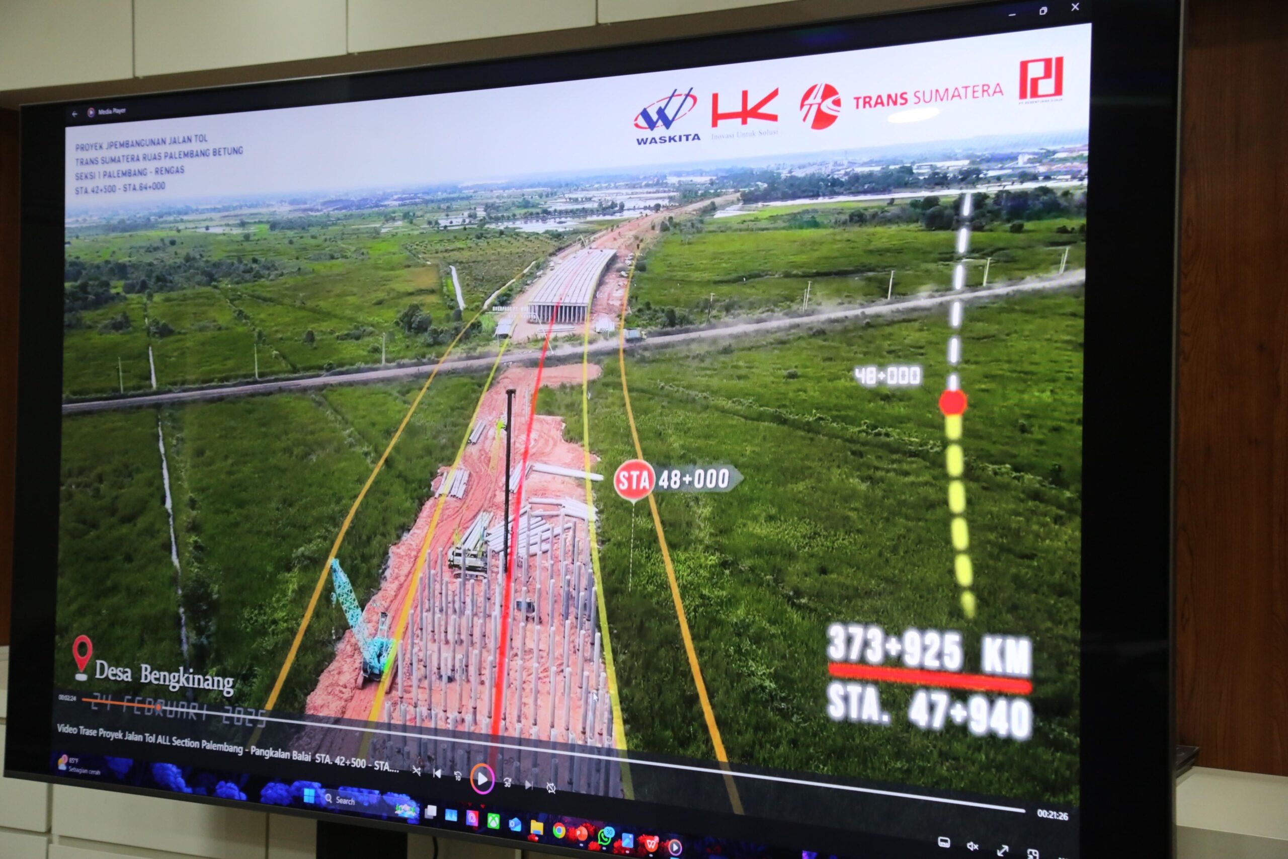 Upaya Percepatan Penyelesaian Pembangunan Jalan Tol Palembang-Betung