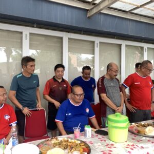 Halal Bihalal PTM CGC Diisi Tanding  Tenis Meja Persahabatan