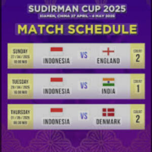 Indonesia dan Denmark di Piala Sudirman 2025, Hati hati India Bikin Kejutan Indonesia dan Denmark di Piala Sudirman 2025, Hati hati India Bikin Kejutan