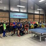 Tanding Tenis Meja Persahabatan PTM CGC dan Tirta Musi Penuh Keakraban