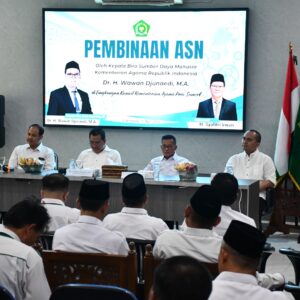Pembinaan ASN di Kemenag Sumsel, Karo SDM Bicara Soal Transformasi SDM