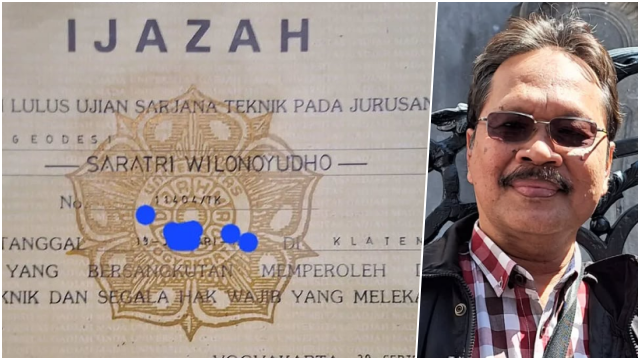 Guru Besar Unnes Unggah Ijazah S1 UGM Tahun 1986, Beda seperti dengan Milik Jokowi