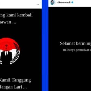 Akun Instagram Ridwan Kamil Diretas: Saya Tidak Bertanggung Jawab atas Segala Unggahan…
